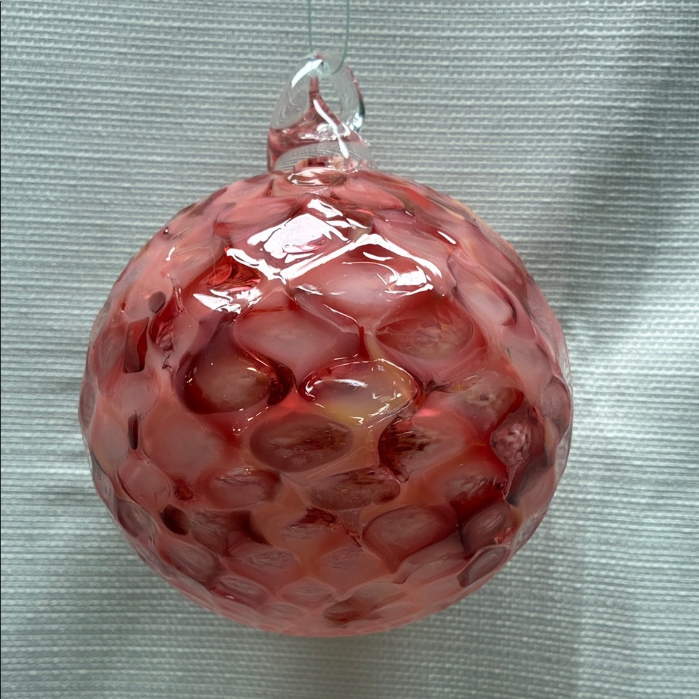 Elegant Rose Glass Ornament